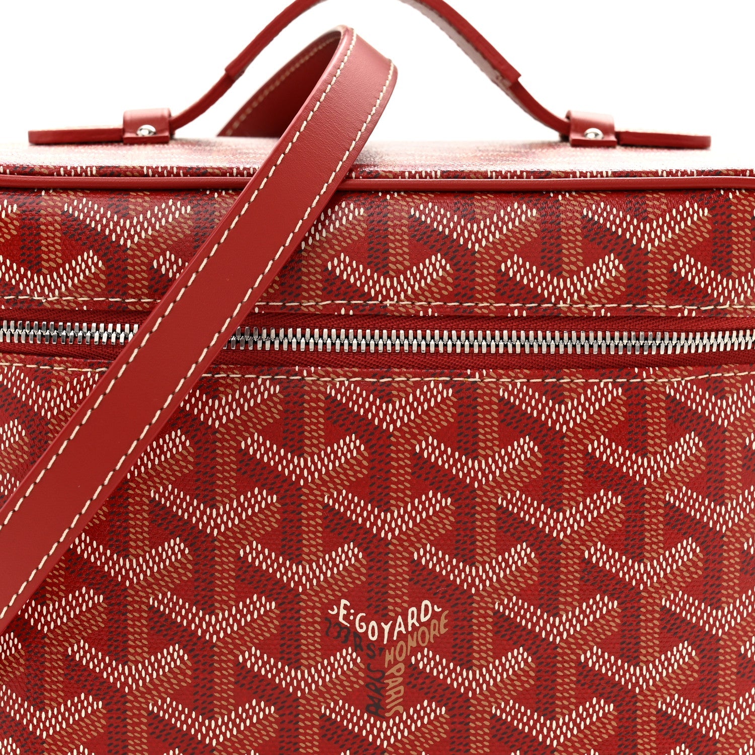Goyardine Muse Vanity Case Red