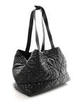 Calfskin Macrocannage Large Toujours Black