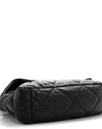 Goatskin Quilted Maxi CHNL 19 Flap Black