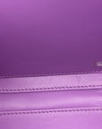 Caviar Quilted CC North South Filigree Vanity Case Purple