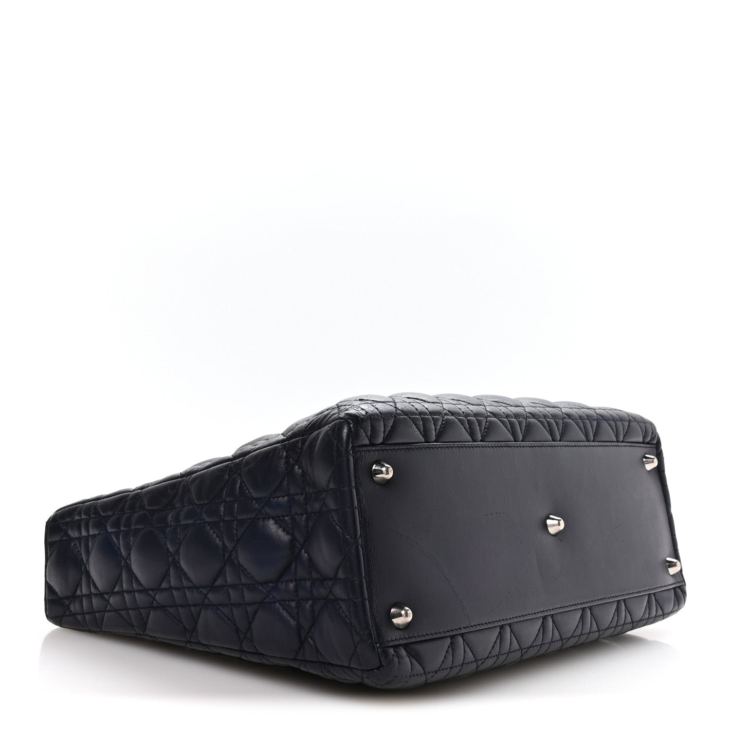 Lambskin Cannage Large Lady D1OR Royal Blue