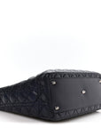 Lambskin Cannage Large Lady D1OR Royal Blue