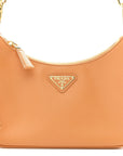 Saffiano Lux Mini Re-Edition Shoulder Bag Arancio