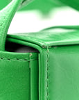 Crinkled Lambskin Maxi Intrecciato Extra Mini Cassette Crossbody Bag Parakeet