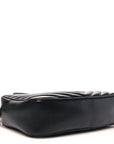 Calfskin Matelasse Monogram Monochrome Lou Camera Bag Black