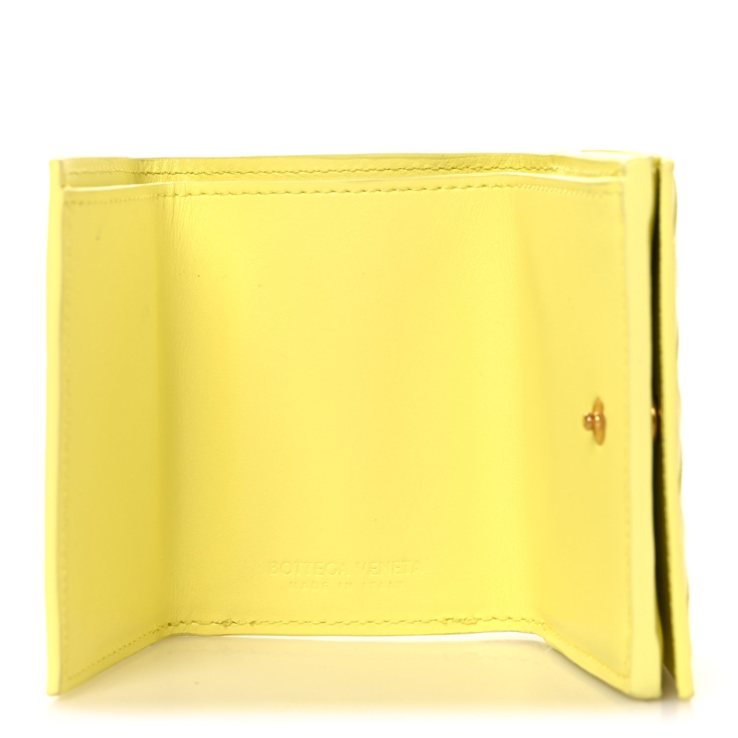 Nappa Intrecciato Trifold Wallet Ice Cream