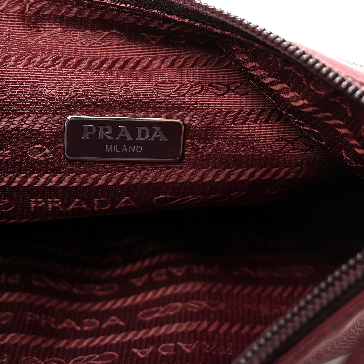 Tessuto Nylon Mini Re-Edition 2000 Bag Granato
