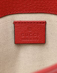 GG Supreme Monogram Apple Interlocking G Belt Bag Beige Multicolor Lobster Red