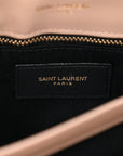 Calfskin Y Quilted Monogram Toy Loulou Crossbody Bag Dark Beige