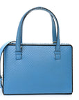Snakeskin Small Postal Bag Sky Blue