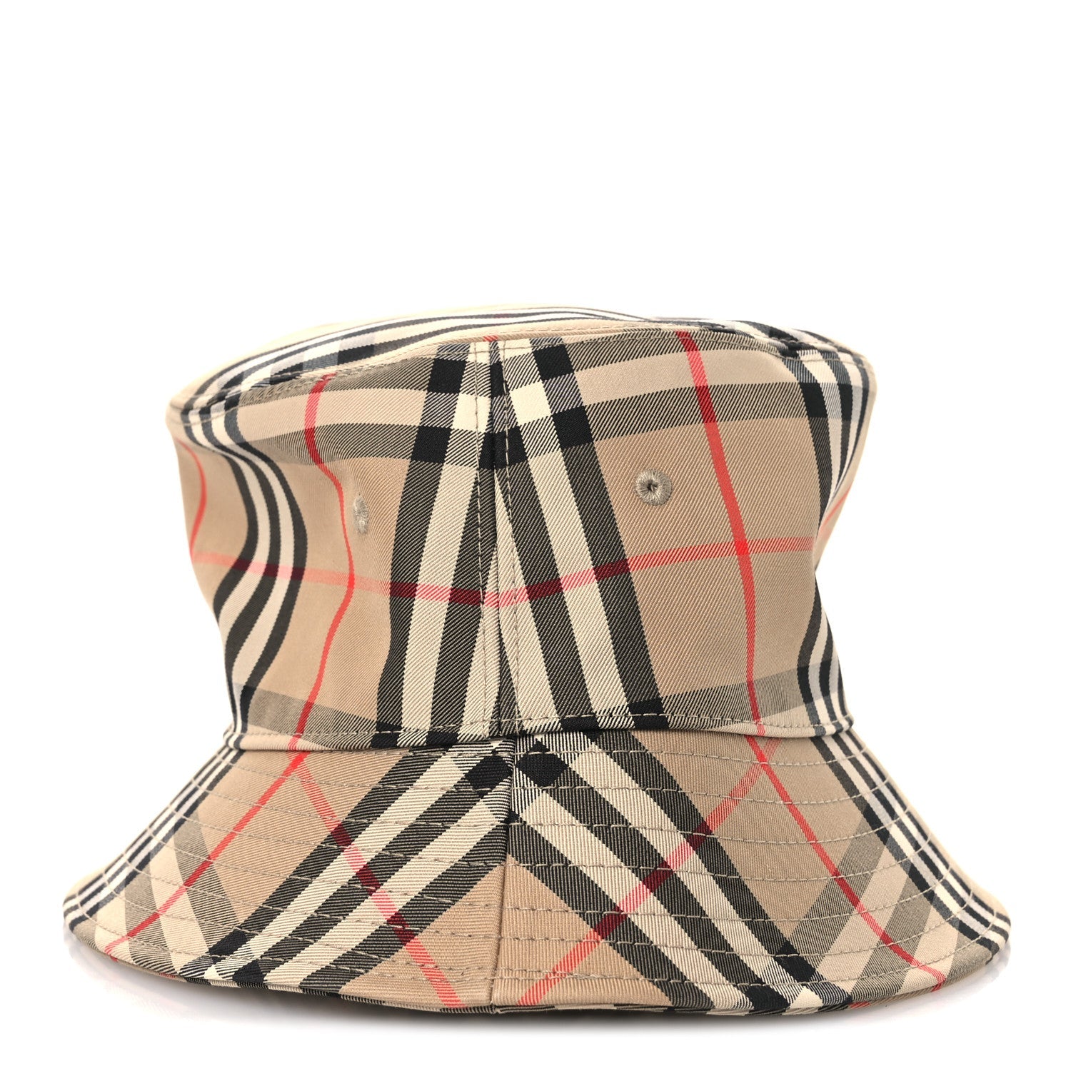 Technical Cotton Vintage Check Bucket Hat M Archive Beige
