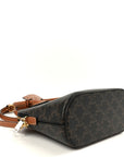 Canvas Calfskin Triomphe Teen Honorine Bag Tan