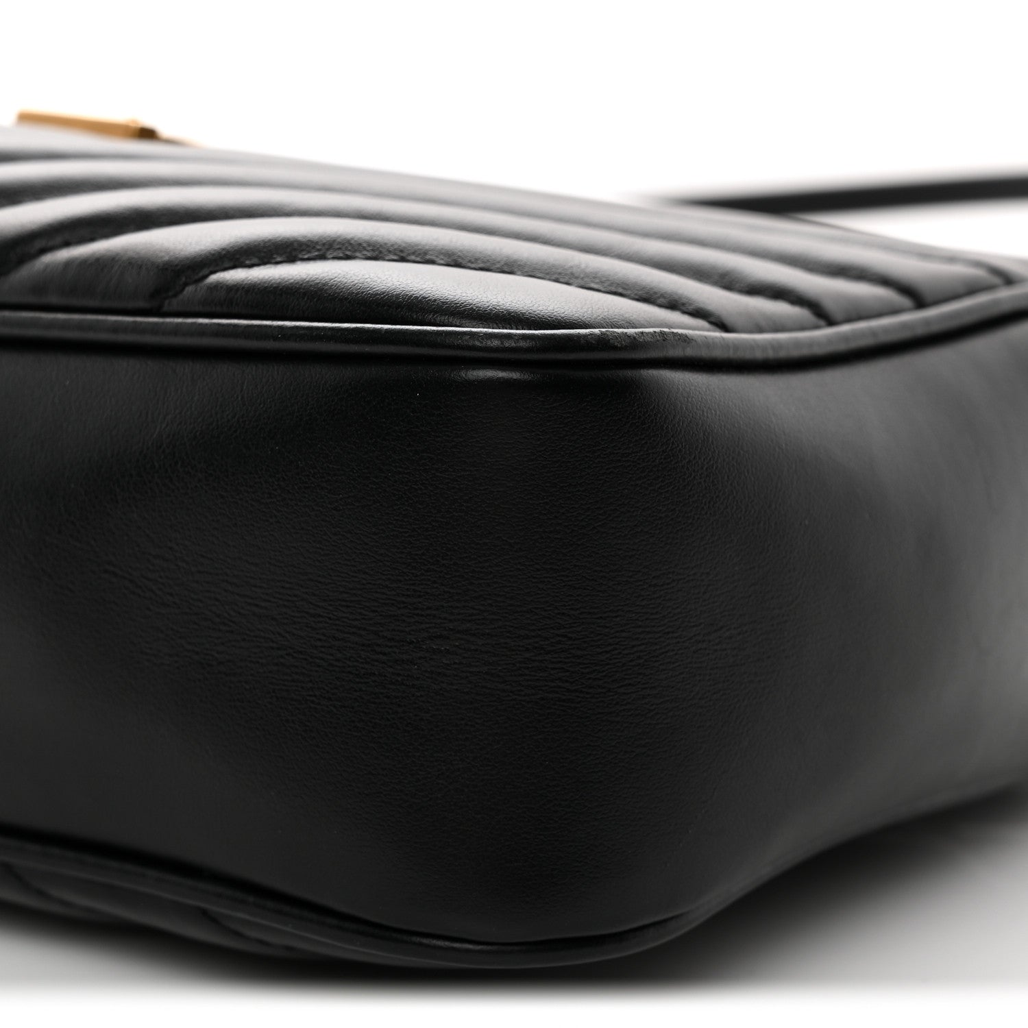 Calfskin Matelasse Monogram Lou Camera Bag Black