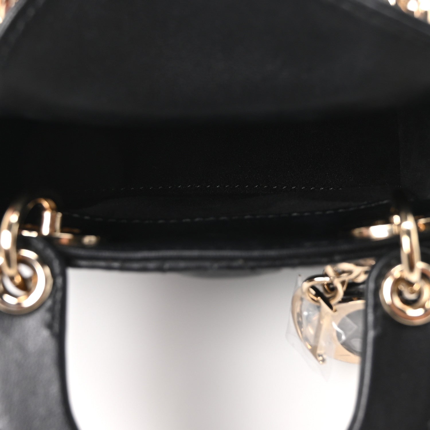 Lambskin Cannage Micro Lady D1OR Black
