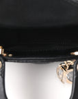 Lambskin Cannage Micro Lady D1OR Black