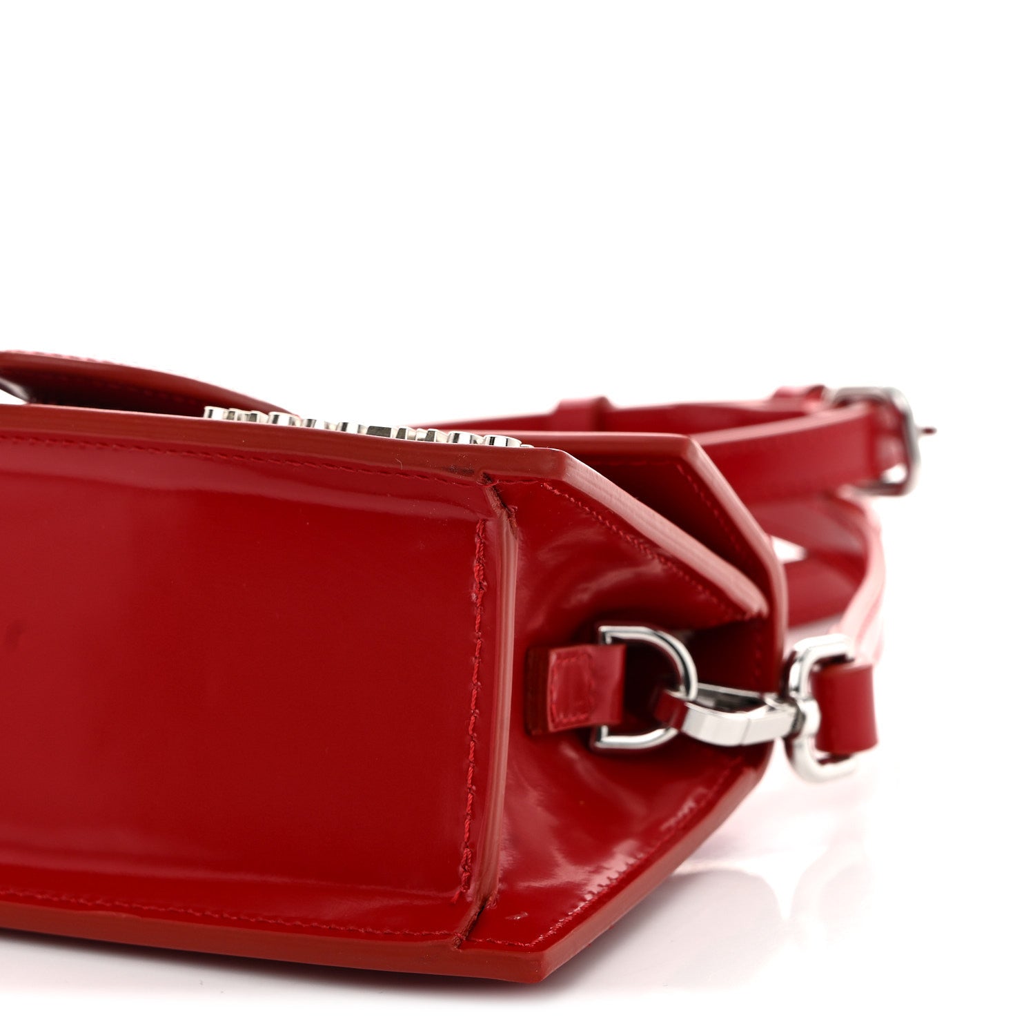 Glazed Calfskin Le Bambino Red