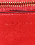 Box Calfskin Medium Classic Box Flap Bag Red