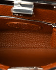 Cuoio Romano Snakeskin Selleria Mini Peekaboo Iconic Satchel Cappuccino