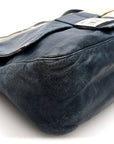 Vitello Bi-Color Mama Baguette Blue Beige