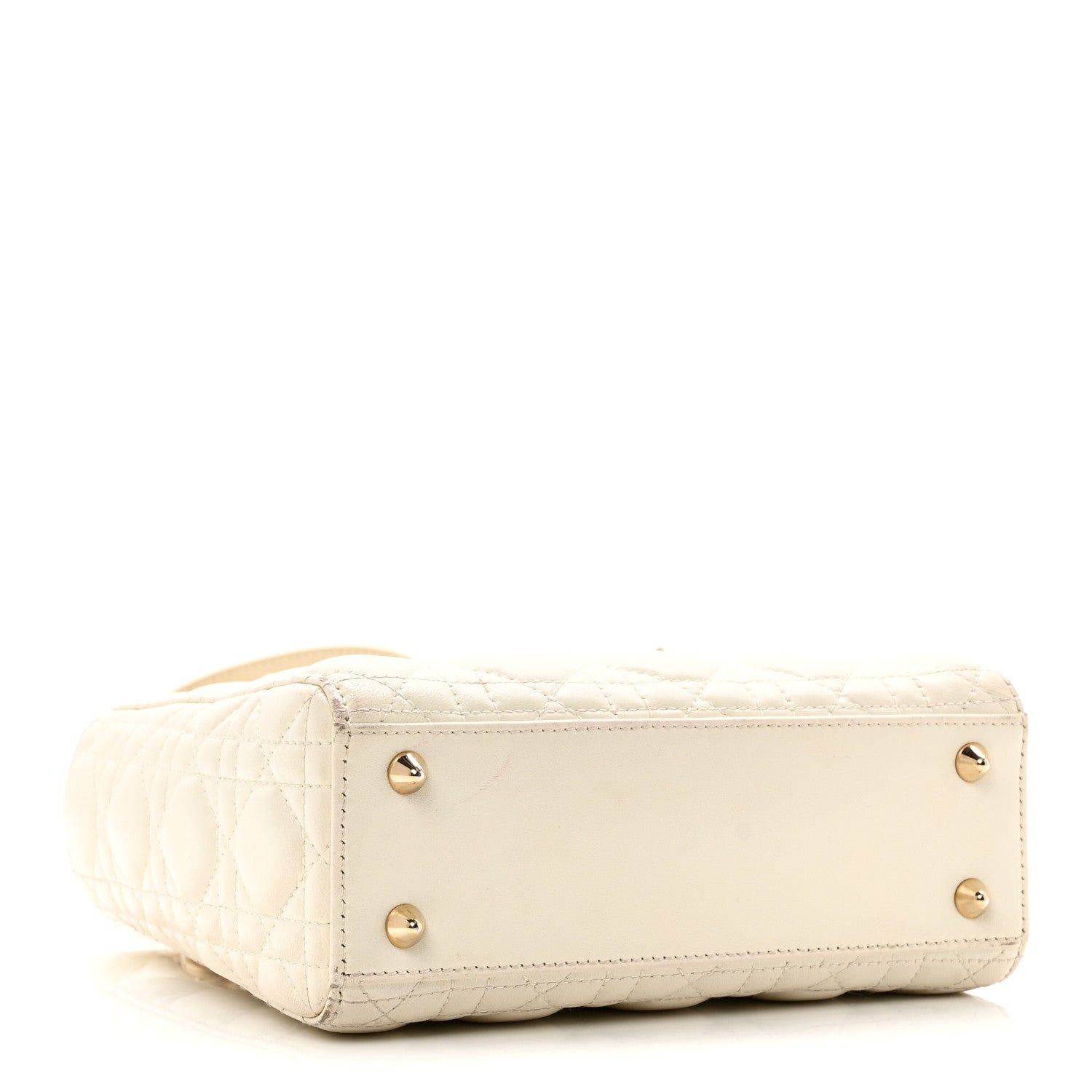 Lambskin Cannage Small My ABCD1OR Lady D1OR White