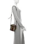 GG Supreme Monogram Web Mini Ophidia Messenger Brown