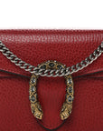 Calfskin Super Mini Dionysus Shoulder Bag Hibiscus Red