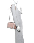 Calfskin Chevron Tweed Medium Boy Flap Pink