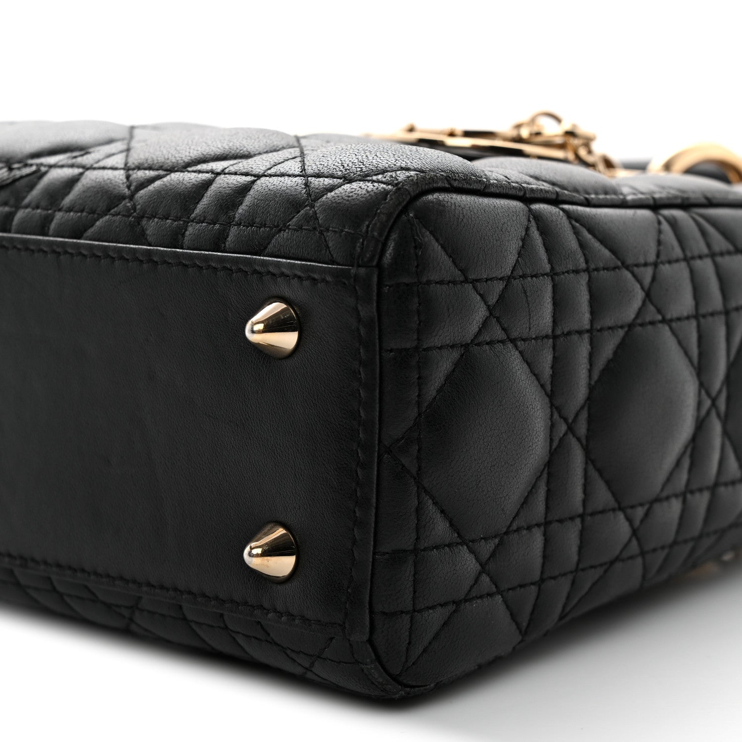 Lambskin Cannage Small My ABCD1OR Lady D1OR Black