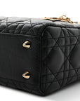 Lambskin Cannage Small My ABCD1OR Lady D1OR Black