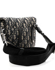 Oblique Mens Mini Saddle Bag Blue