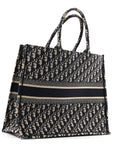 Oblique Large Book Tote Blue Multicolor