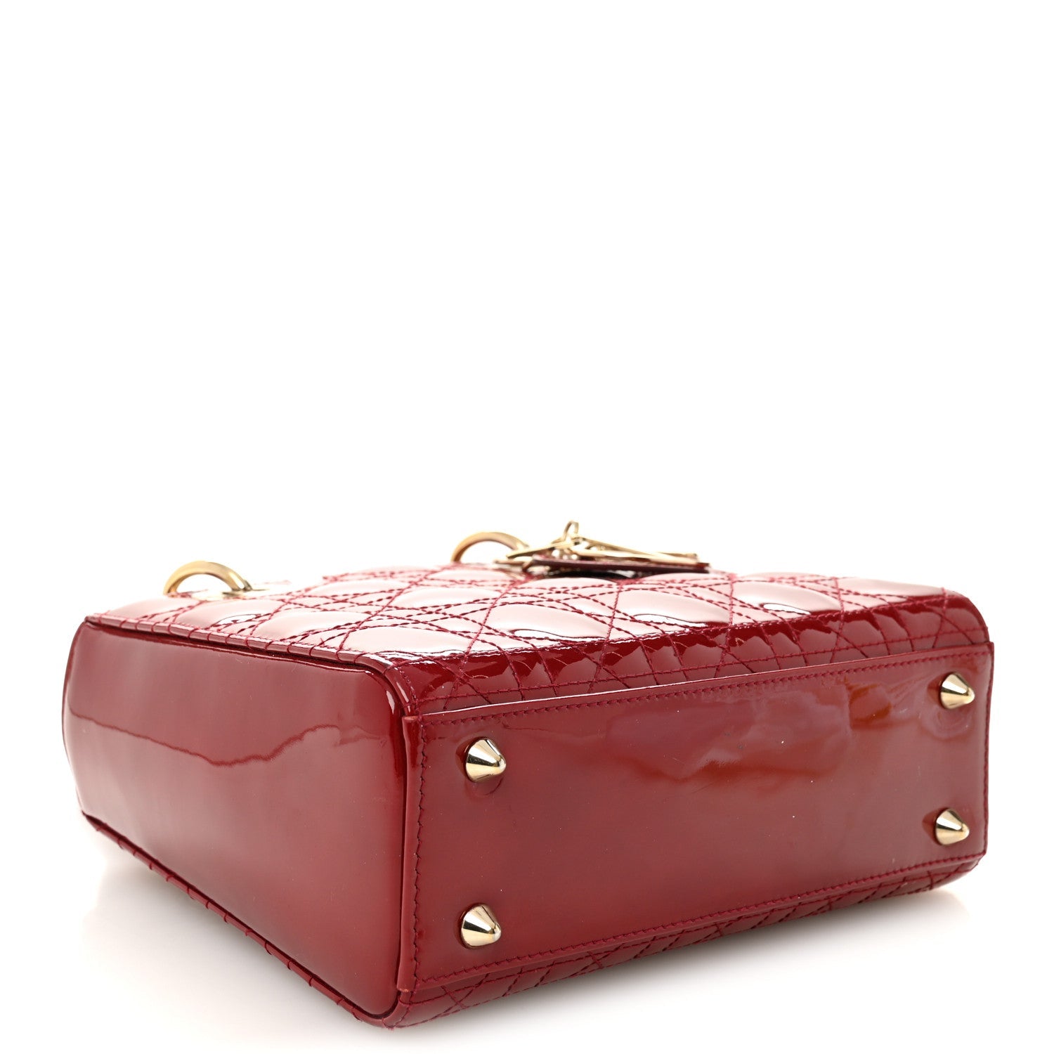 Patent Cannage Small Lady D1OR Cherry Red