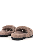 Woolskin Womens Chypre Sandals 40 Bois De Santal