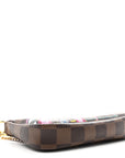 Damier Ebene 2020 Christmas Animation Big Wheel Mini Pochette Accessories Rose Ballerine