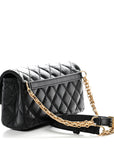 Aged Calfskin Quilted 2.55 Reissue Chain Waist Bag Black