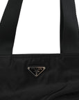Tessuto Nylon Shopping Tote Black