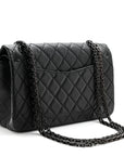 Aged Calfskin Quilted 2.55 Reissue 225 Flap So Black