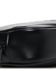 Calfskin Matelasse Monochrome Monogram Mini Lou Camera Bag Black