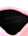 Terry Cloth Mini Re-Edition 2000 Bag Petalo Black