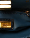 Python Shiny Nappa Mini Peekaboo Iconic Satchel Blue Jeans
