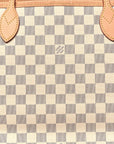 Damier Azur Neo Neverfull MM Rose Ballerine
