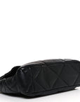 Lambskin Quilted Large CHNL 19 Flap Black