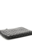 Nappa Intrecciato Key Holder Black