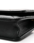 Lambskin Quilted Wallet On Chain WOC Black