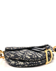 Oblique Saddle Bag Blue