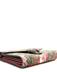 GG Supreme Monogram Blooms Mini Dionysus Chain Wallet Beige Multicolor Dry Rose