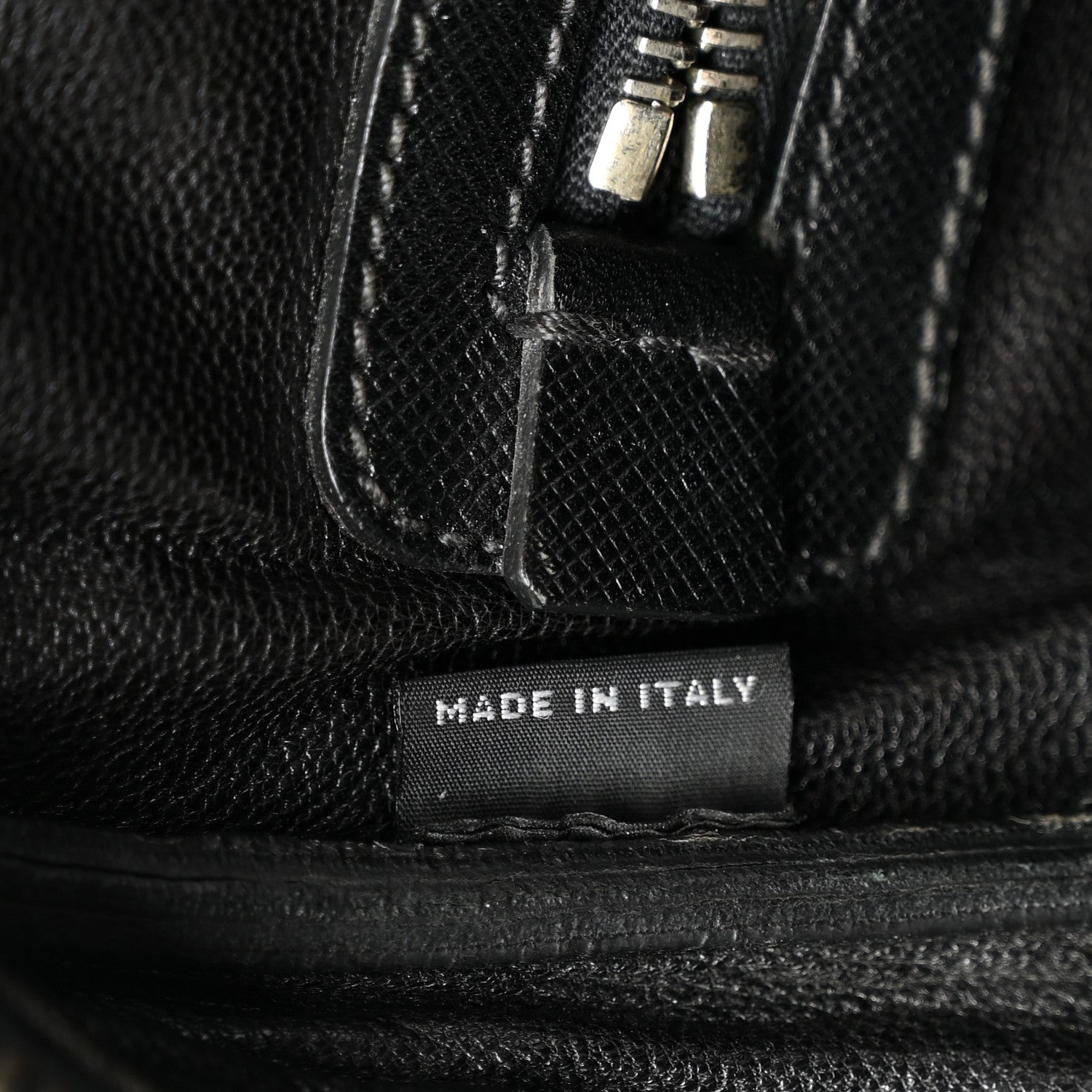 Saffiano Travel Briefcase Black