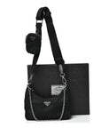 Re-Nylon Saffiano Re-Edition 2005 Shoulder Bag Black