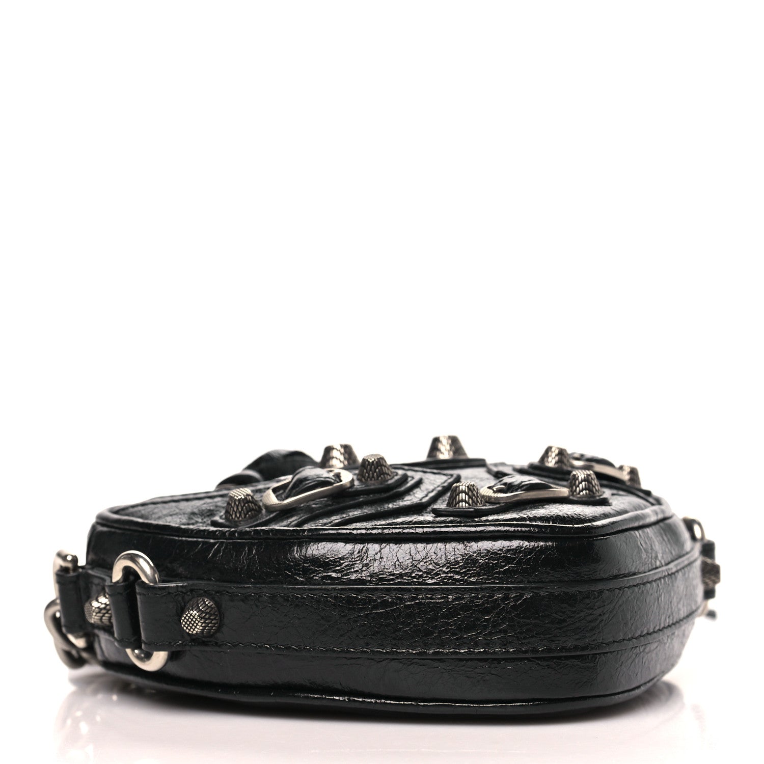 Agneau Arena Mini Le Cagole Heart Bag Black