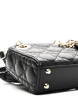 Lambskin Cannage Micro Lady D1OR Black